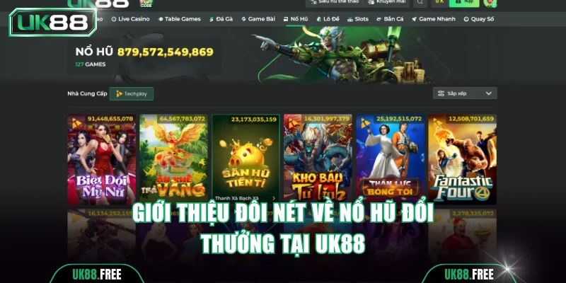 Khái quát thông tin về nổ hũ đổi thưởng UK88 