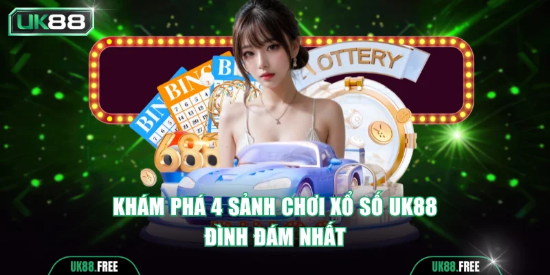 Khám phá 4 sảnh chơi Xổ số UK88 đình đám nhất